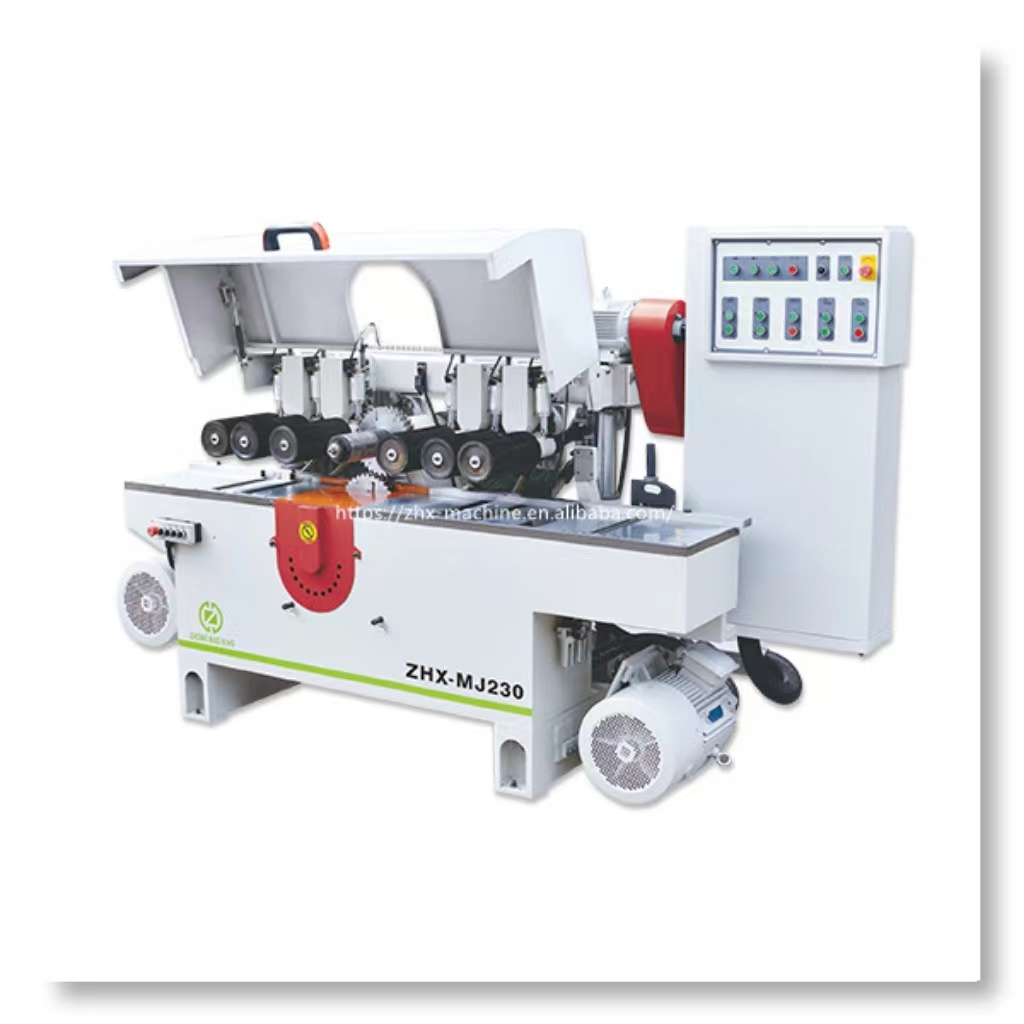 Ленточная пила по дереву горизонтальная с электроподъемником