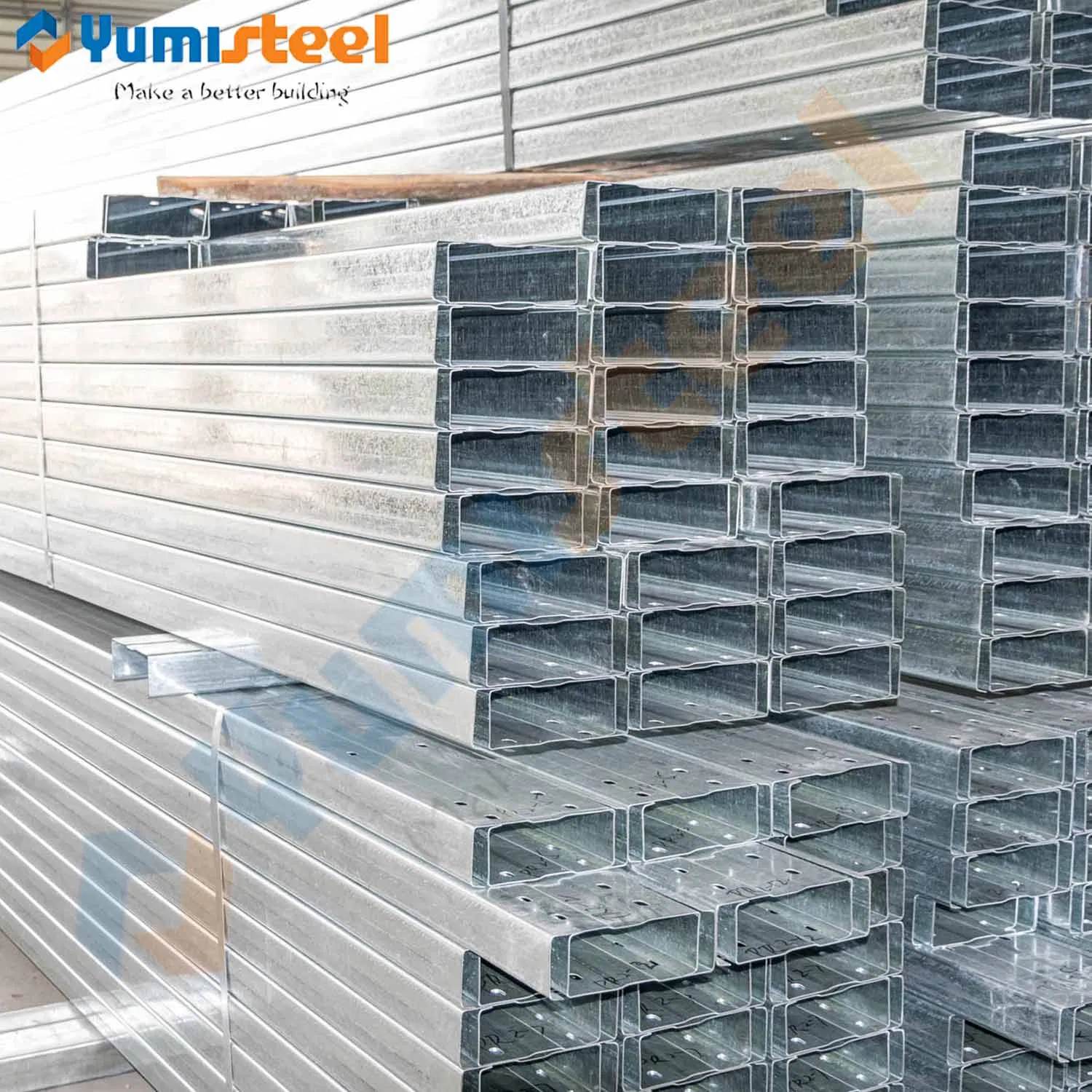 Steel Structure Roof Load Support Galvanized Steel C Shape Purlin