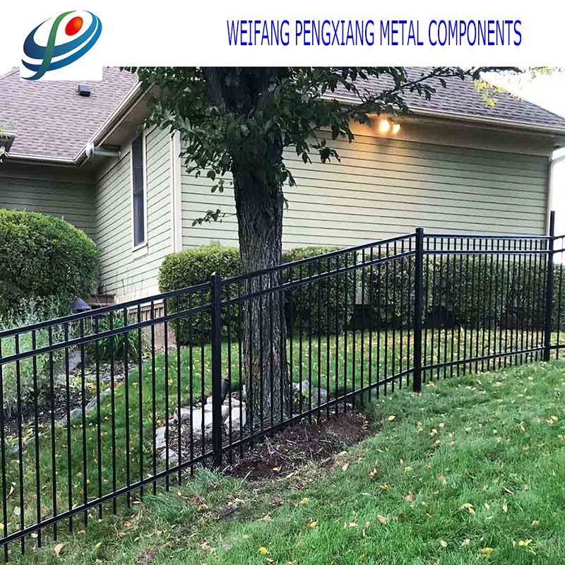 Security Fence Panel Galvanized Steel Aluminum Fencing Wrought Iron Durable Privacy Fence Steel Rackable Fence Wholesale Wrought Iron Gate