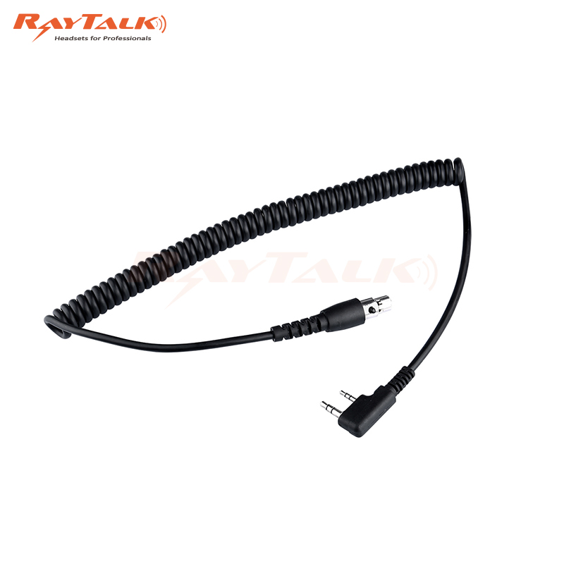 Universal 5 Pin XLR Headset Radio Connector Cable to Quick Disconnect Connector- Tk208/Tk240/Tk2100 Radio Connector Optional