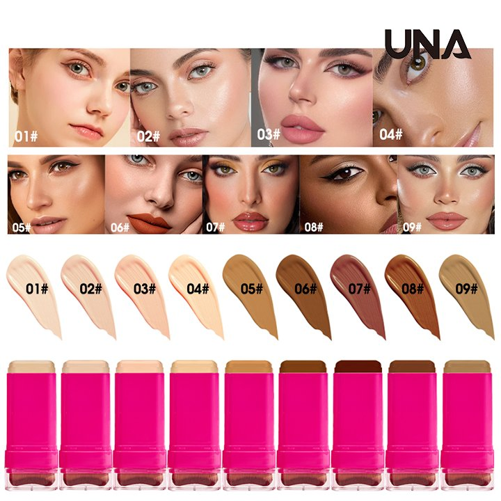 OEM&ODM Logo Custom Cosmetic Full Coverage Concealer Moisturizing Foundation Makeup Vegan Concealer Palette Stick for Lady
