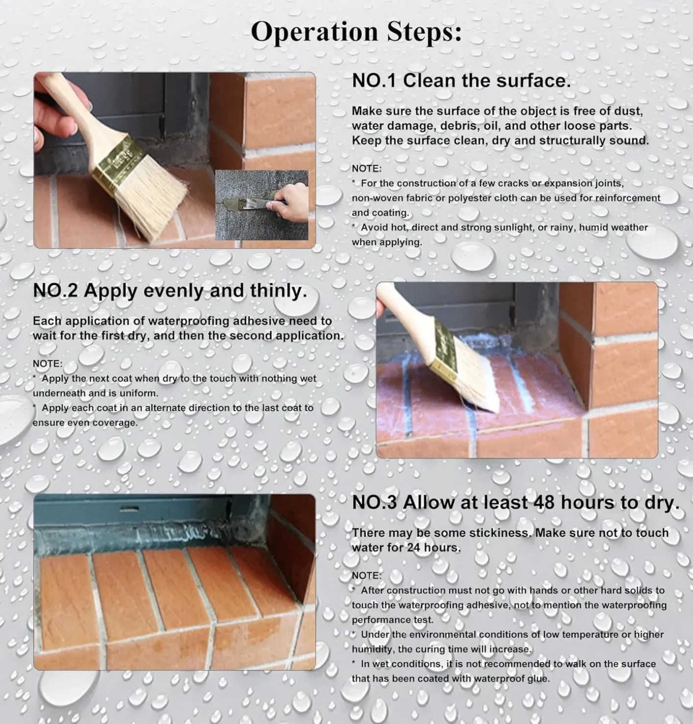 Hot Sale New Arrivals High Quality Invisible Sealant Permeable Agent Water Based No Pungent Odor Thick Liquid Waterproof Coating