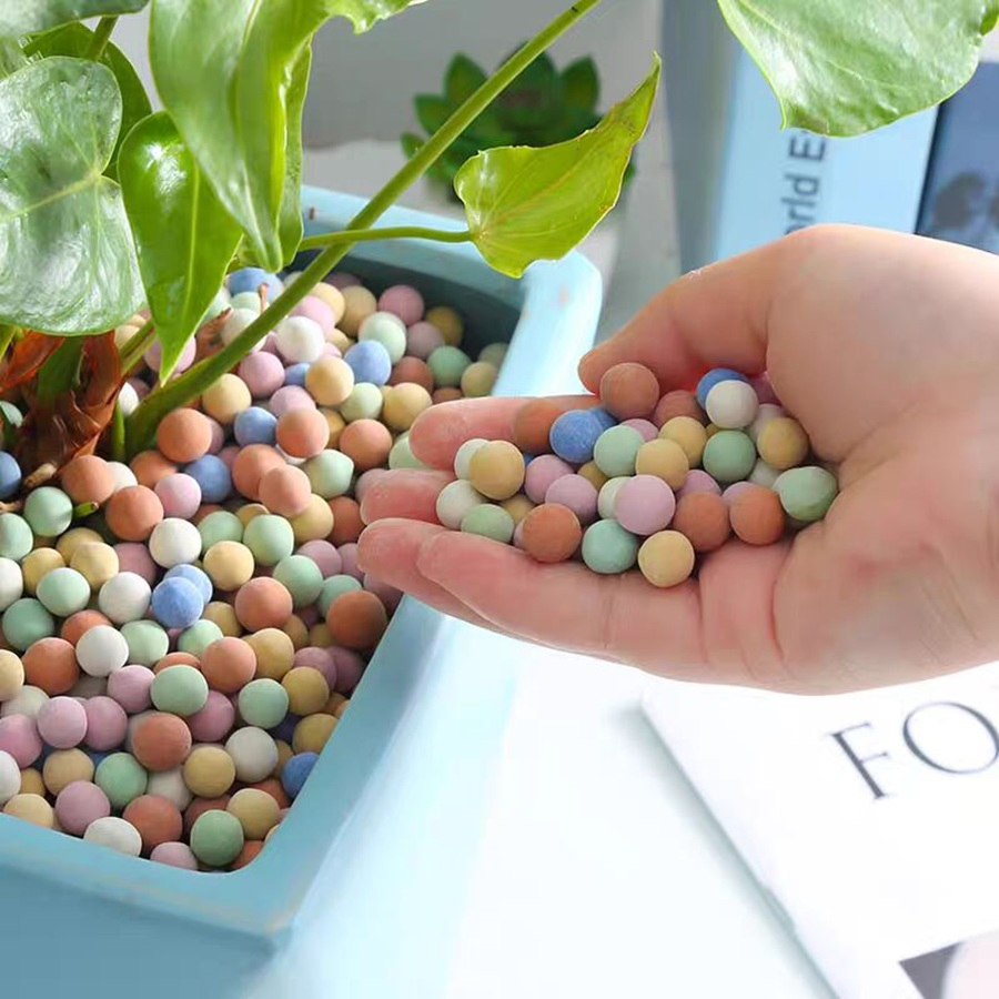 Ceramsite Multicolor Expanded Clay Pebbles for Gardening & Vases Supplies & Bonsai Decor