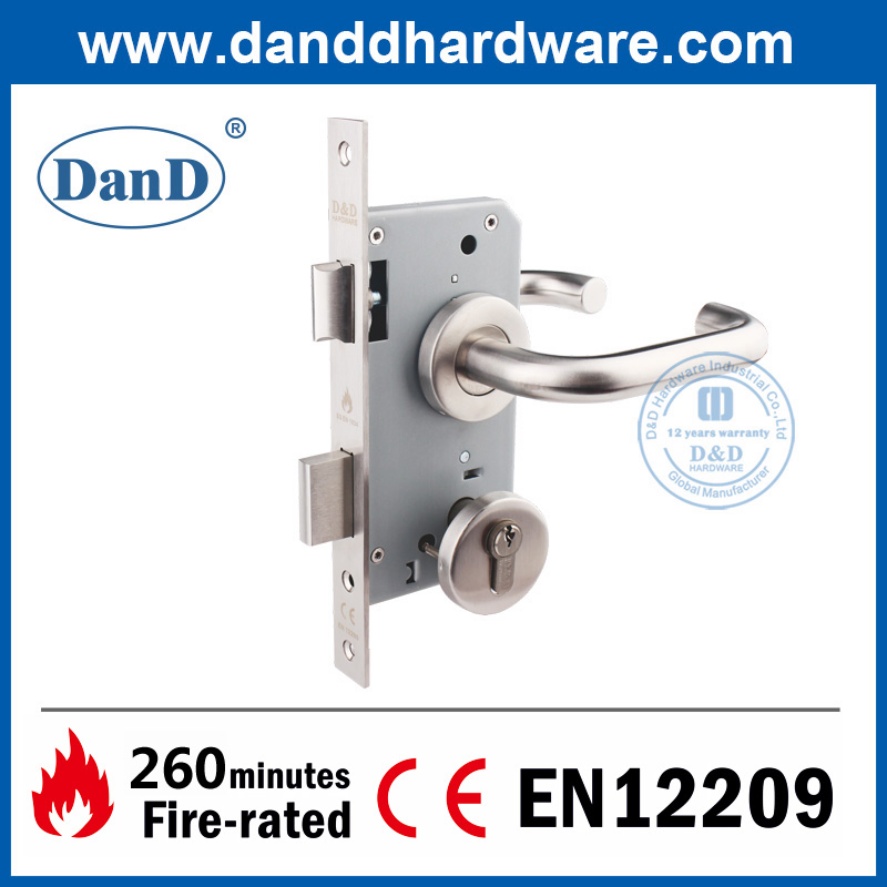 CE En12209 Fireproof Mortise Lock Body Lockset Door Handle Lock Sash Locks