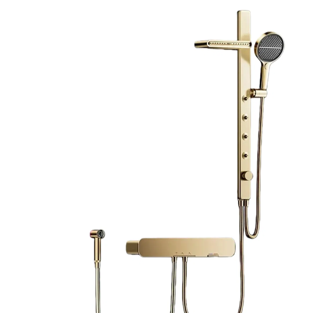 All-Copper Waterway Stainless Steel Thermostatic Shower Luxury Shower Set