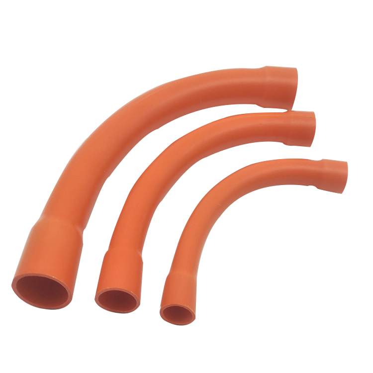 90 Degree PVC UV Resistance Heavy Duty Pipe Fittings Grey Bend