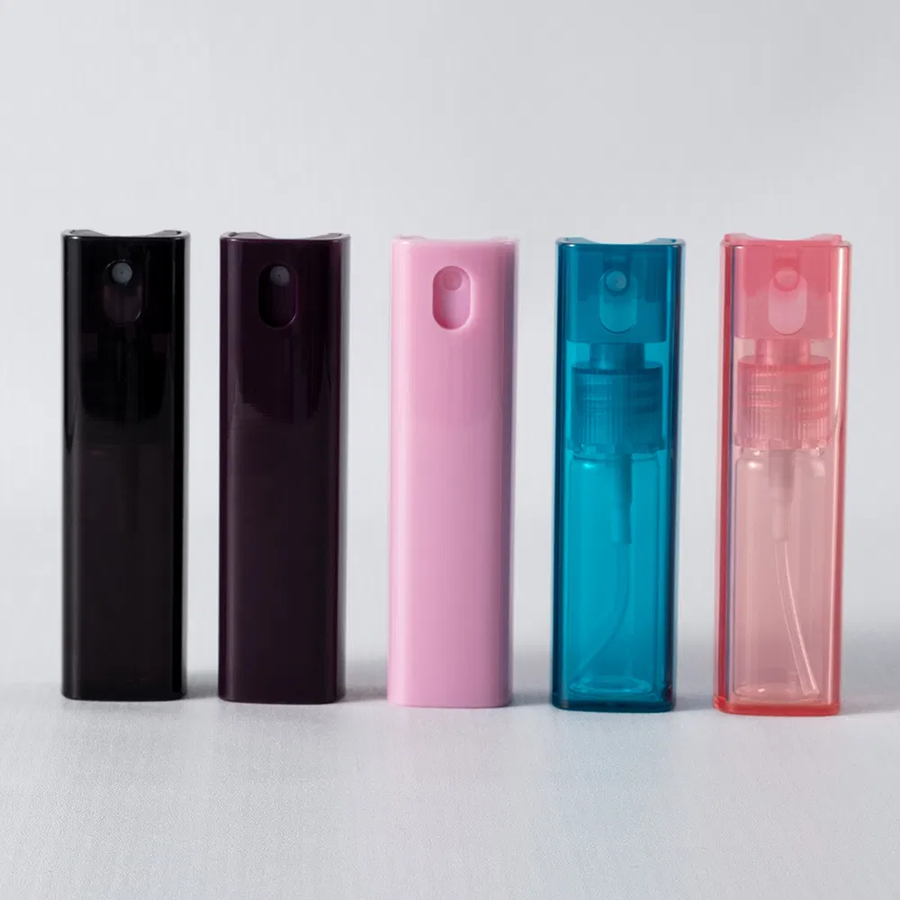Wholesale OEM Color Plastic Fine Mist Sprayer 20ml 10ml Cosmetic Clear Square Glass Perfume Pocket Pen Spray Bottle