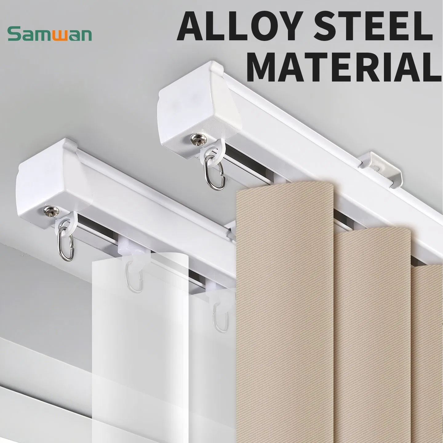 High Quality and Durable Hotel Specific Side/Top Snake Shaped Curtain Track