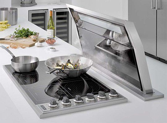 Kl03A High End Down Draft Range Hood Strong Suction