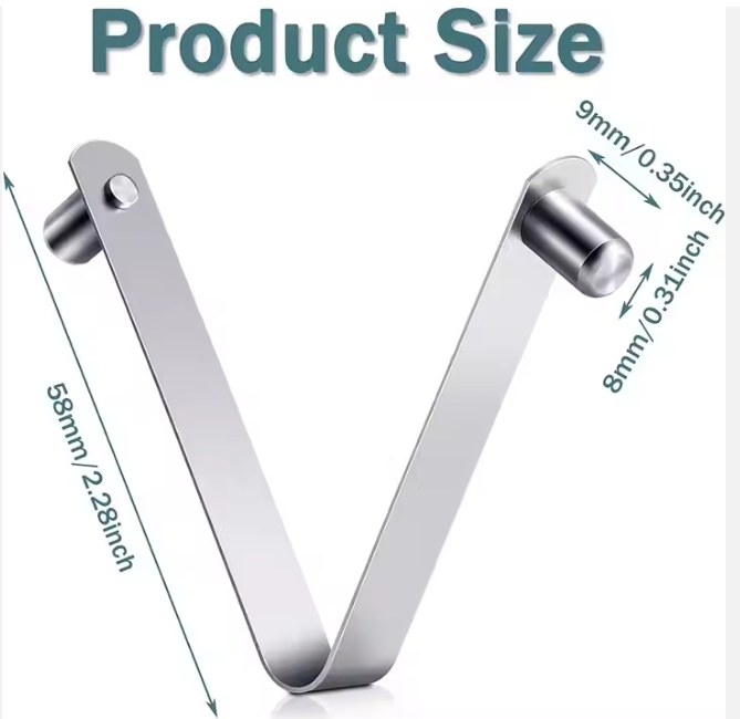 V Shape Lamp Holder Locating Spring Clip for Tent Pole Push Button