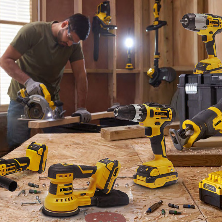 750W 20V Cordless Rotary Sander Variable Speed Electric Sander with Dust Self-Collection Function