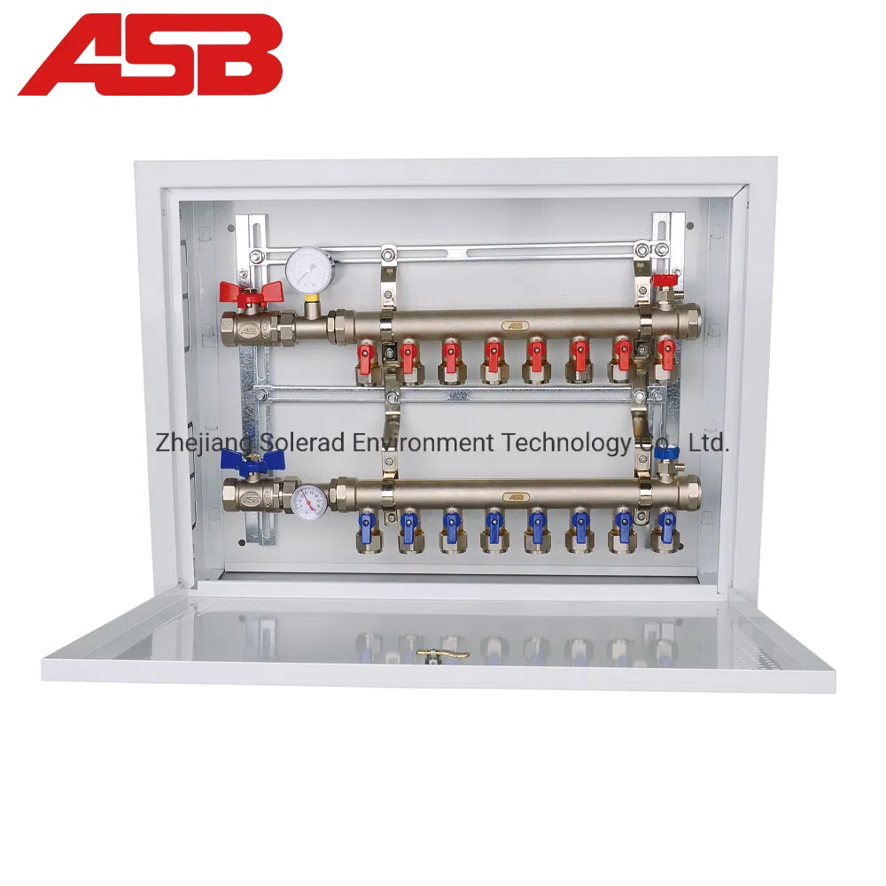 Brass Manifolds with Flow Meter for Underfloor Heating Systems