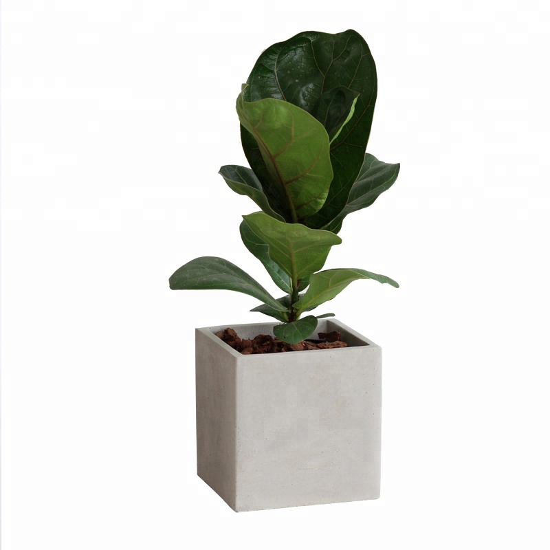 Горшок бетонный квадратный Зеленый сад