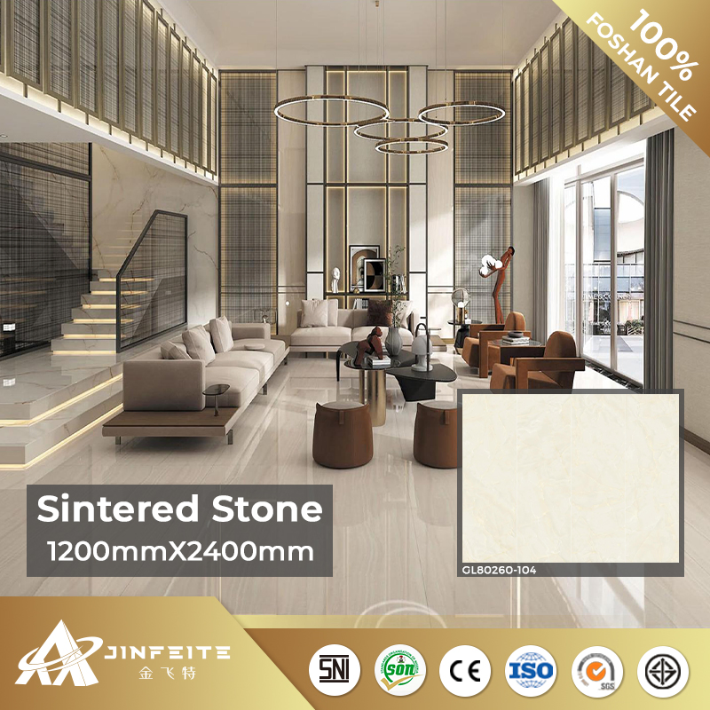 Beige Jade Marble Design Sintered Stone 80*260cm Warm Colour Wholesale Price Foshan Factory