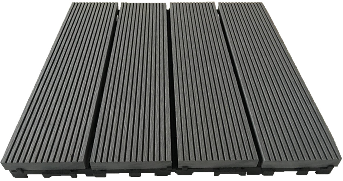 Water-Proof Inter-Locking Wood Plastic Composite WPC Decking Tile with Ce Certificate