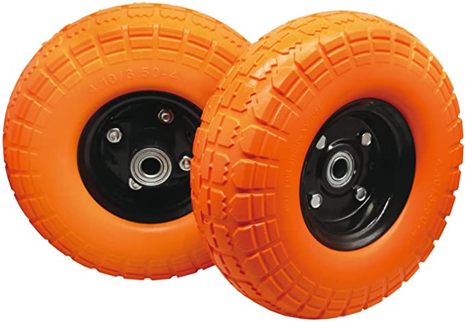 Solid Rubber Polyurethane Foaming Flat Free PU Foam Trolley Wheelbarrow Wheels