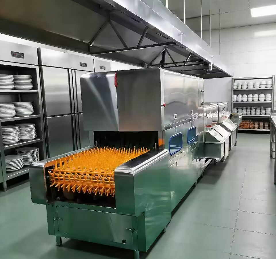 Industrial Energy Saving Large Capacity Fast Cleaning Food Service Dishwasher
