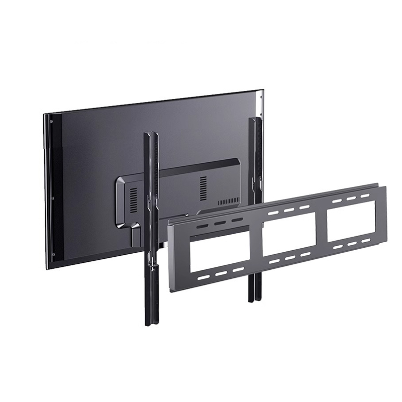 Universal TV Wall Mount Full Motion Swivel Tilt with Post Install Adjustment Full Swivel Floating Shelves Mounted