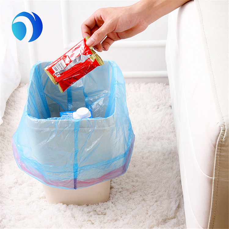Plastic HDPE LDPE PLA Pbat Shopping Bags Compostable Cornstarch Household Kitchen Clean Large Trash Garbage Drawstring Bag