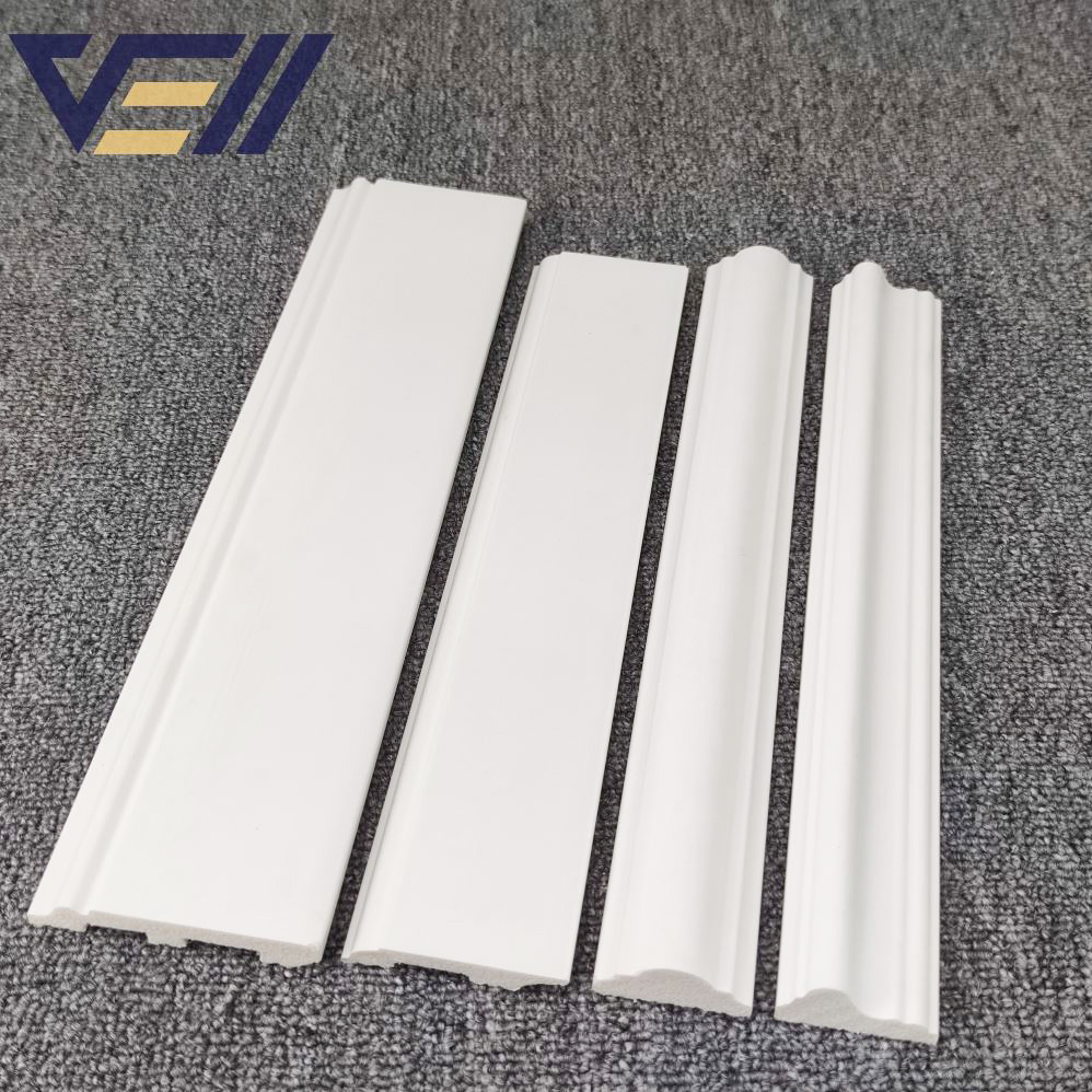 Multiple Sizes PS Skirting Board Polystyrene Baseboard for Home Commercial Use