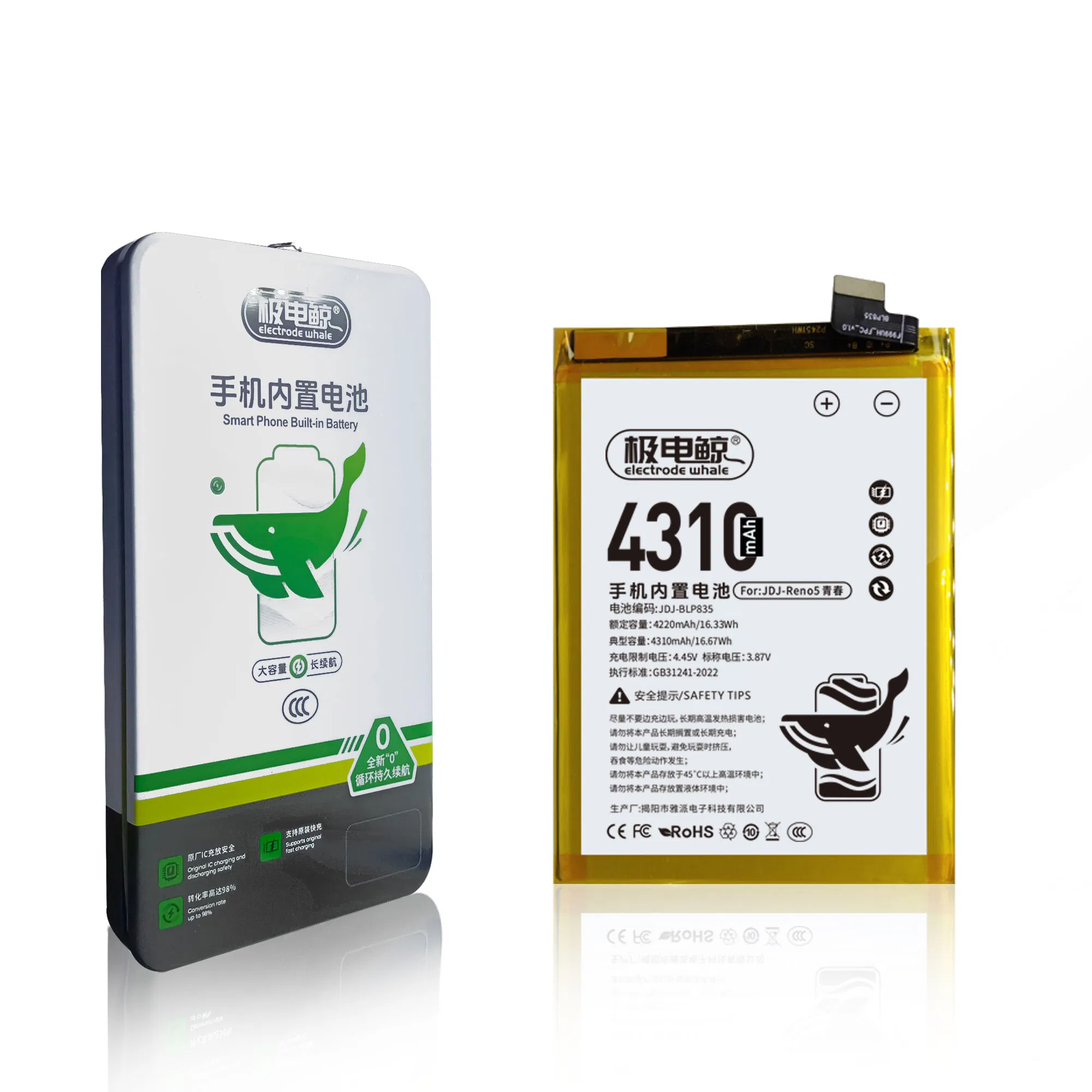 Аккумулятор для Oppo Reno 5 PRO+ (BLP825) 4500mAh