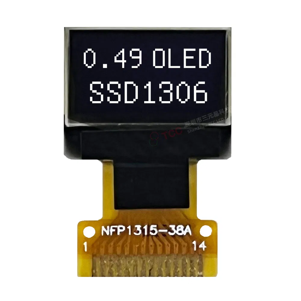 OLED-дисплей 0.49 дюйма, белый, 64x32, драйвер SSD1306