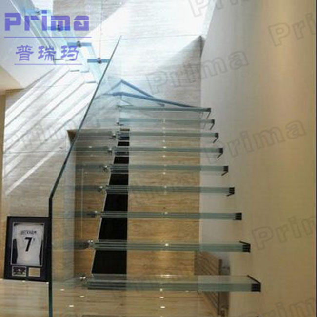 High Quality Customized Steel Stairs Modern Wooden Railing Floating Staircase