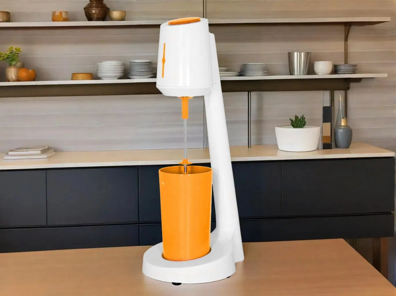 Premium Milk Frother with ABS Body and Stainless Steel Stick