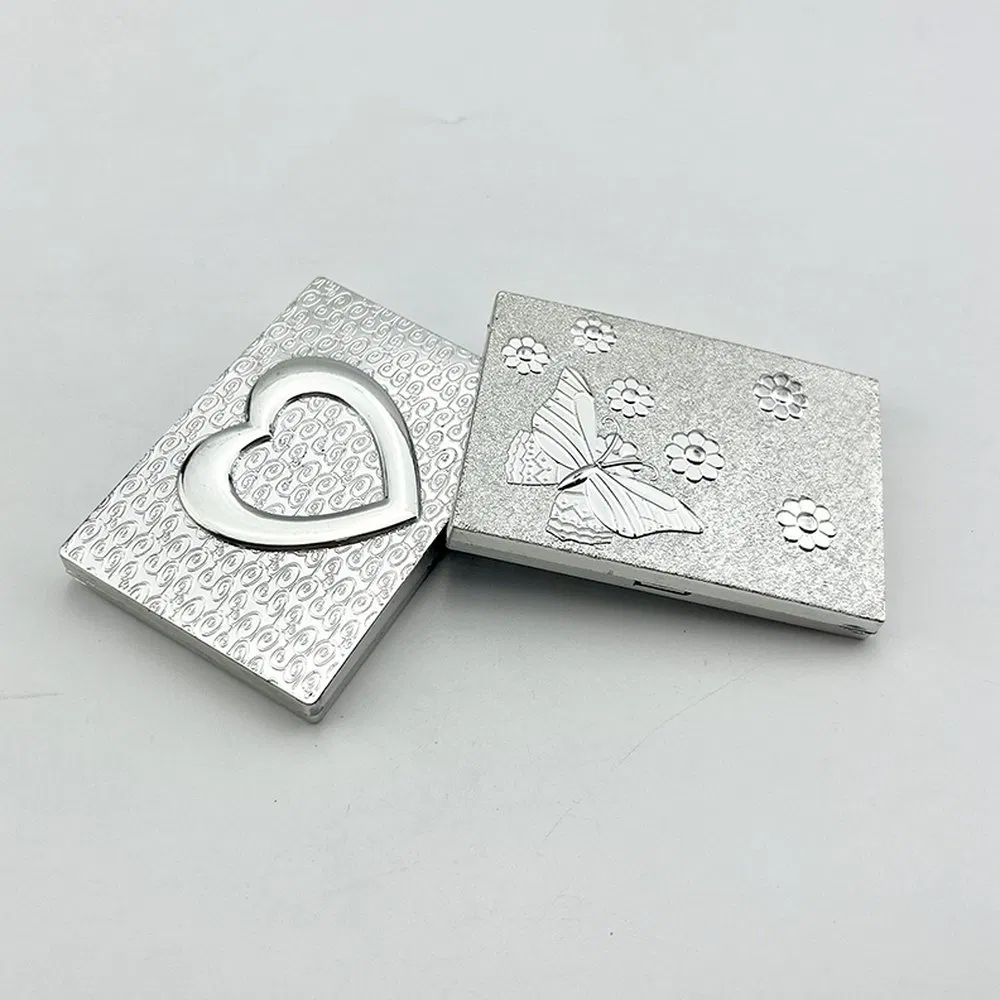 Custom Smooth Opening and Closing Reusable Portable Metal Compact Mirror