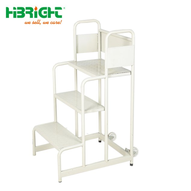 3 Steps Warehouse Used Metal Steel Ladder Truck