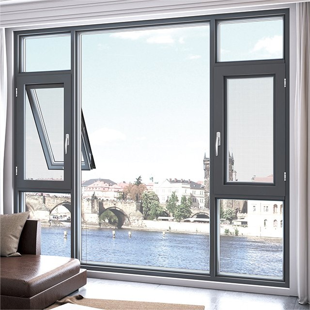 Clear Frame So Beauty Salable Design Casement Well-Made Double Made in China Thermal Break Window