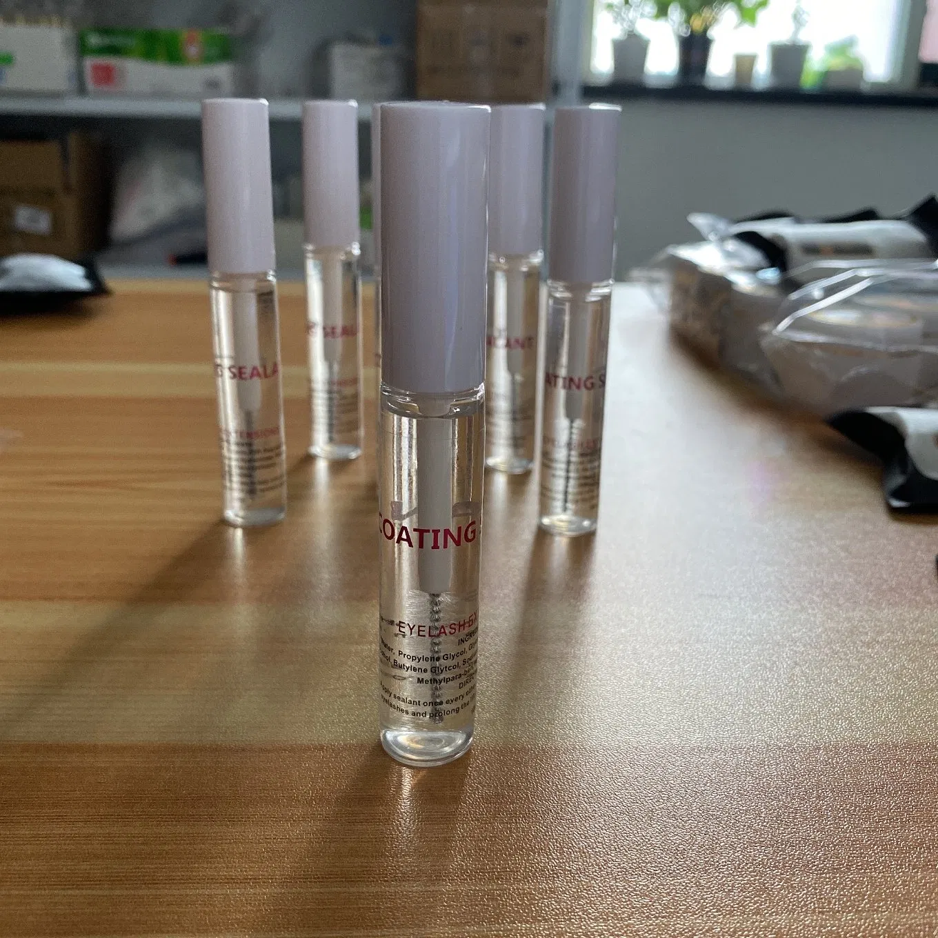 Eyelash Tools with Transparent Protective Coating Sealant