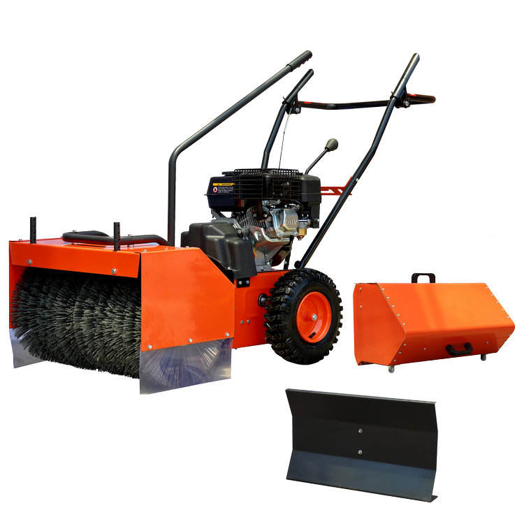 3 in 1all Season Use Self-Propelled Walk Behind Handy Gasoline Power Broom Sweeper