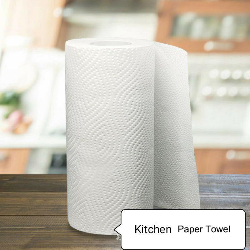 Low Price White and Strong Bamboo Kitchen Towel Roll and Individual Wrapped Kitchen Towel