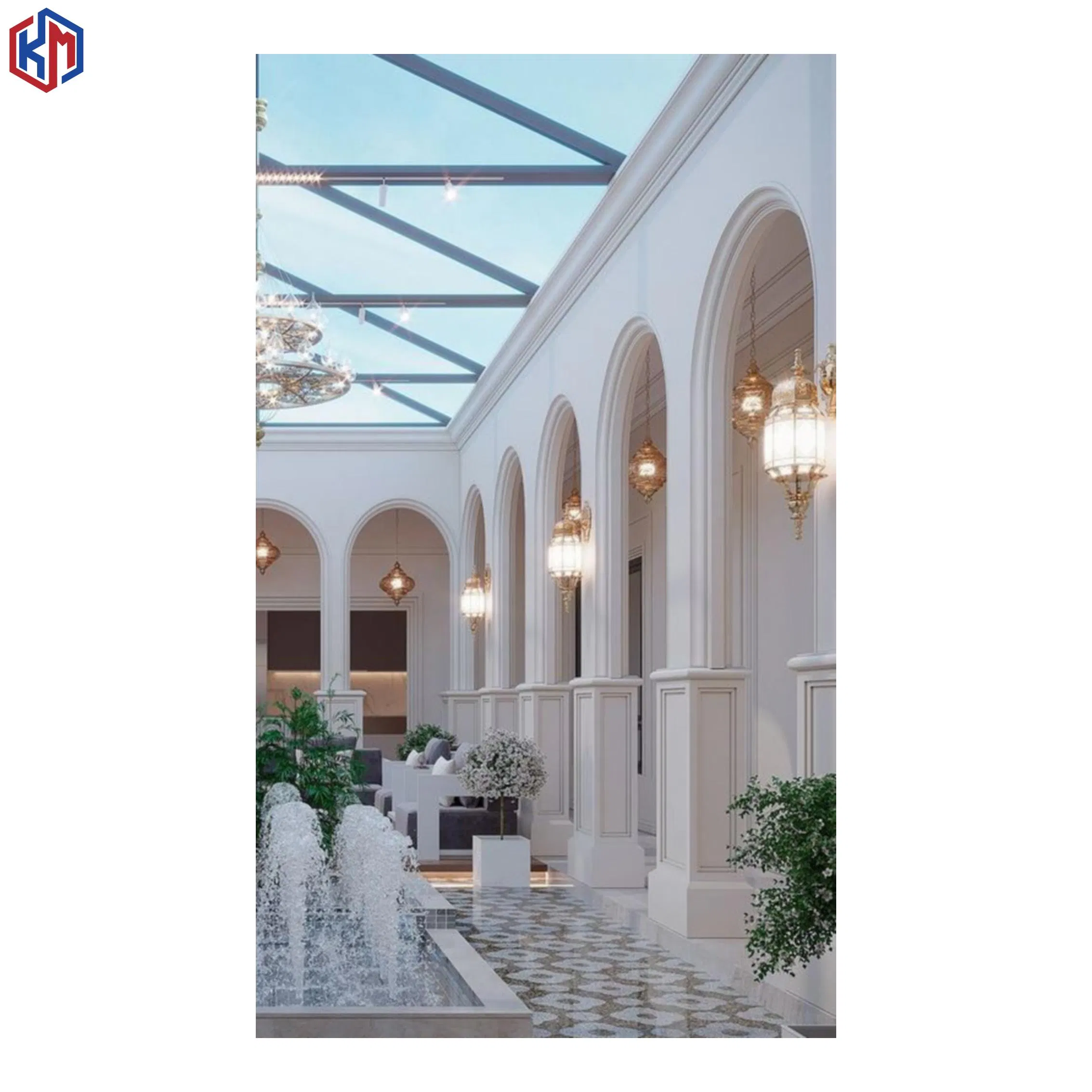 Grg Gypsum Plaster Reinforced Ceiling Panel for Theater Church Decoration