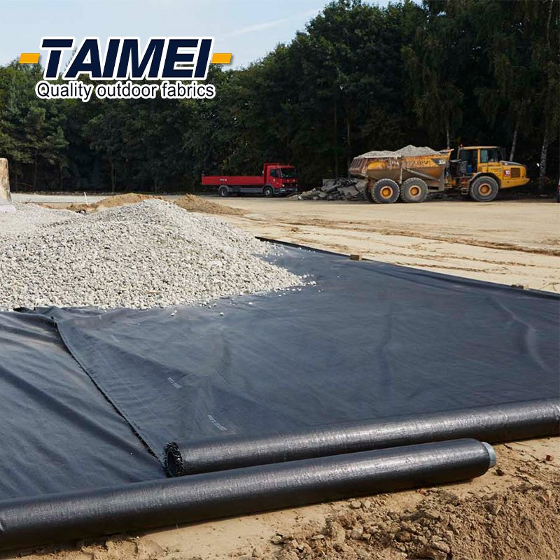 Ground Cover Fabric Polypropylen Geotextile PP Woven Geosynthetics Fabric Geotextile for Road Construction