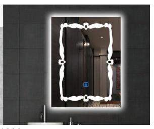 Stylish Modern LED Bathroom Mirror with Adjustable Lighting Options