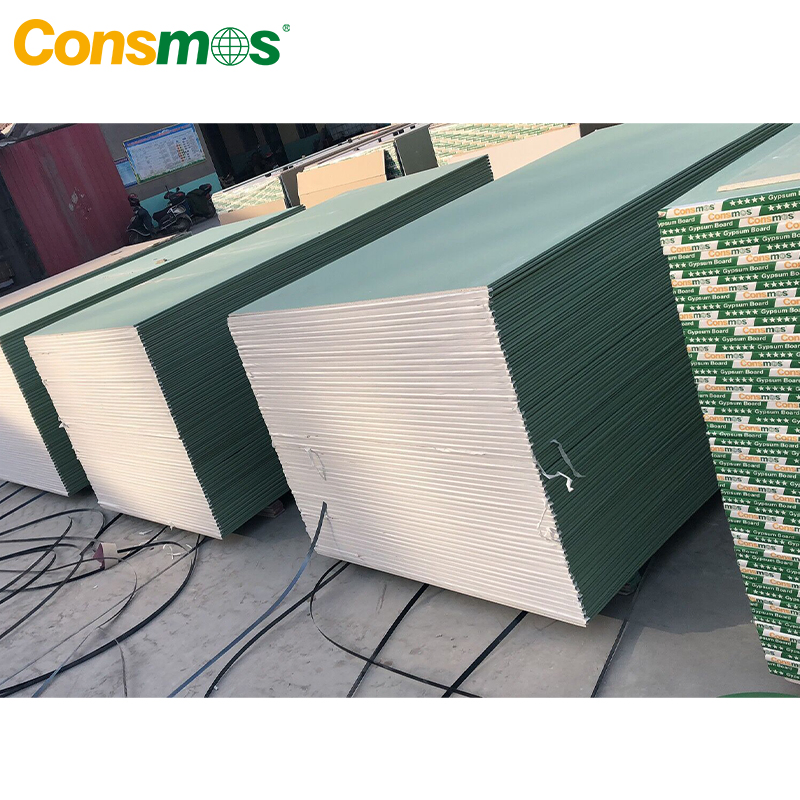 China Manufacturer Fireproof and Waterproof Rhino Boards Drywall Gypsum Board Plasterboard for Ceiling