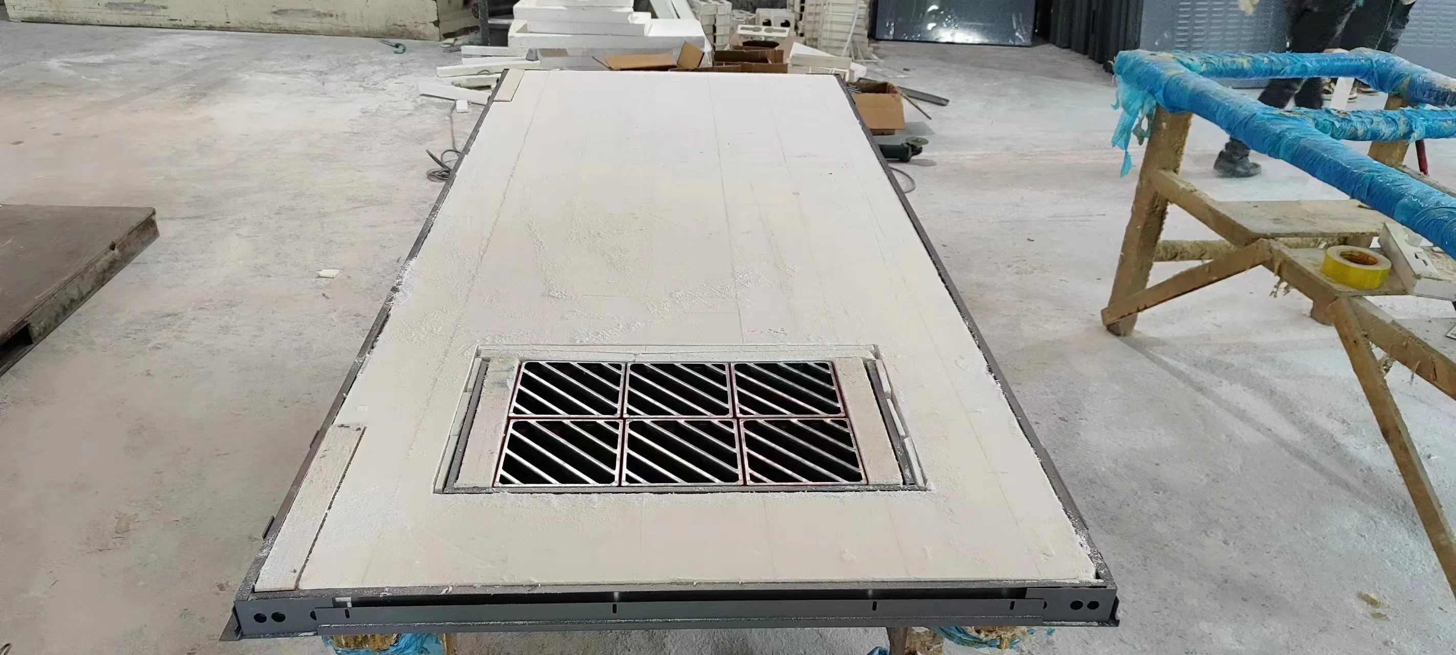 UL Certificated Louver Door Customized Fire Rated Steel Louvered Door