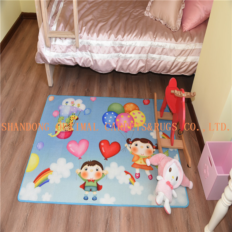 China Factory Directly Supply Nylon Printed Christmas Floor Kitchen Mat as Your Designed