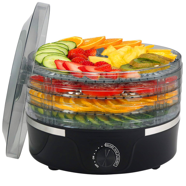 Food Dehydrator 5 BPA-Free Trays Adjustable Temperature Controls