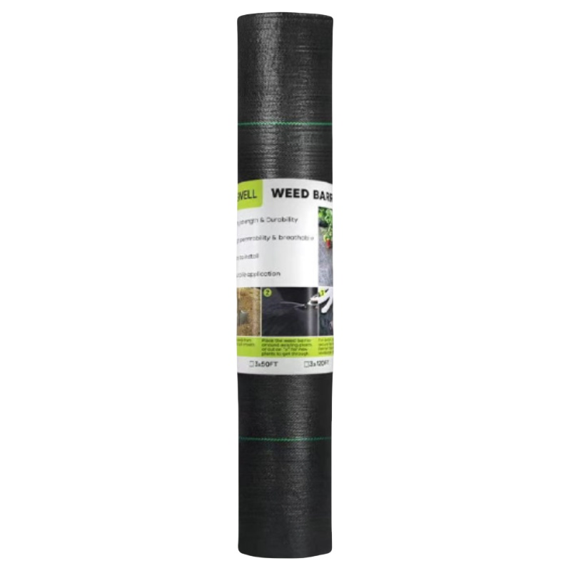 Control Mat Ground Cover Black PP Fabric Roll Landscape Fabric