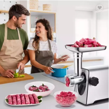 Household Commercial Electric Meat Grinder 300W Sausage Filling Meat Mincer Machine