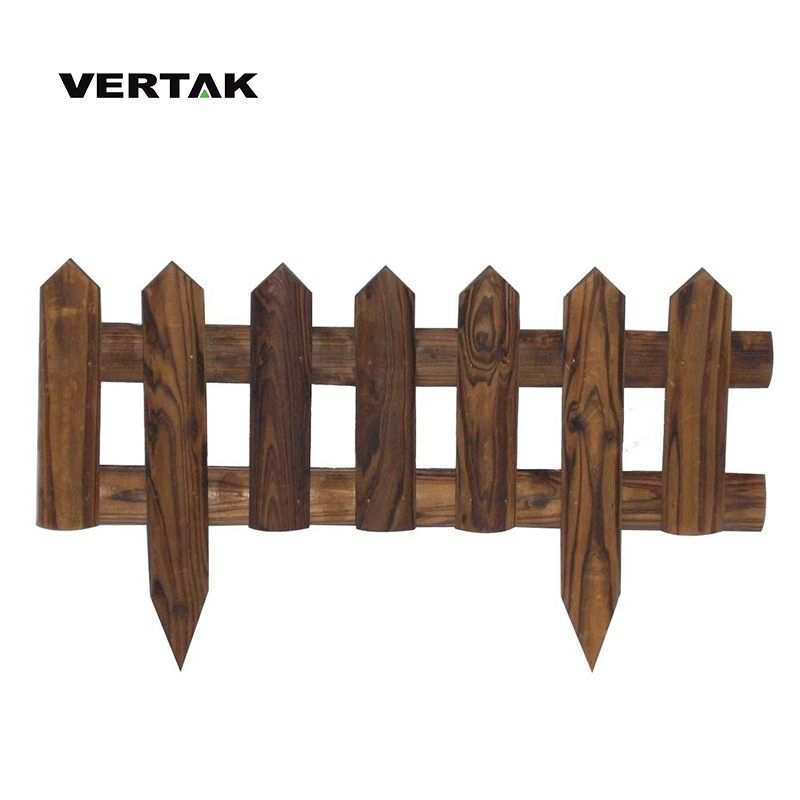 Not Easy Deform Sturdy Fir Wood Decorative Garden Fence Panel for Courtyard