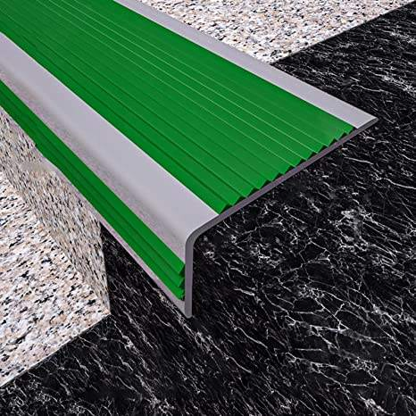 PVC Stair Edge Non-Slip Strip, Stair Edge Protector, Self Adhesive Stair Edge Non-Slip Traction Treads