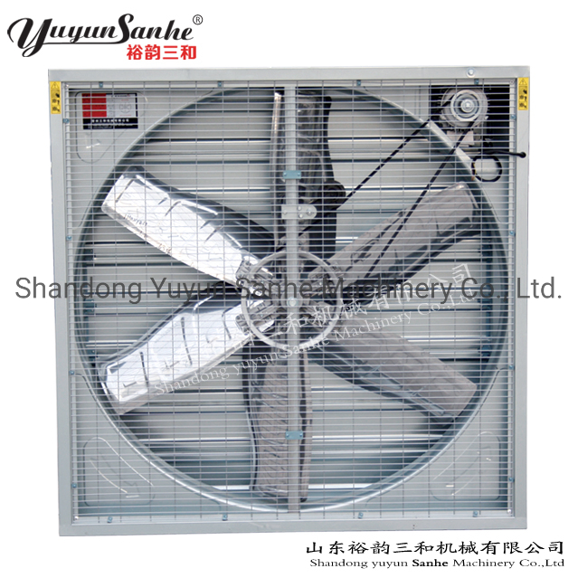 Yuyun Sanhe Heavy Duty Drop Hammer Ventilation Exhaust Fan AC Axial Flow Fans for Poultry House Farm Shed Air Cooler Air Cooling in Big Air Flow