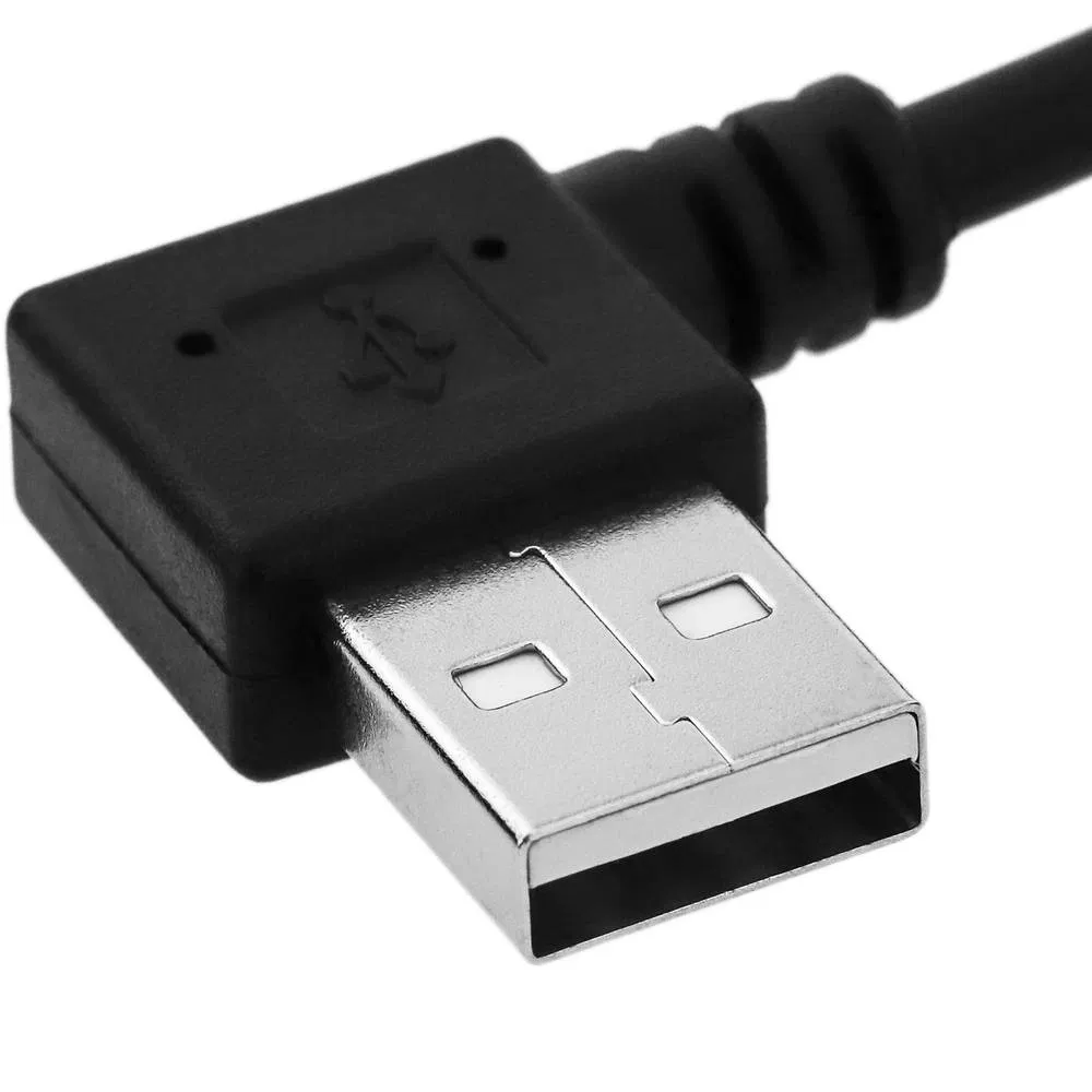 USB-кабель для зарядки A - mini 5 pin, угловой, 0.2м