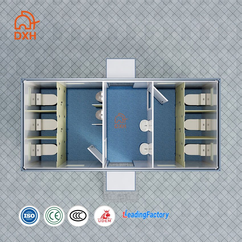 Customized Buildings Commercial Outdoor Prefabricated Custom Construction Public Parks Resorts Events Camp Bathroom Washroom Restroom Container Toilet