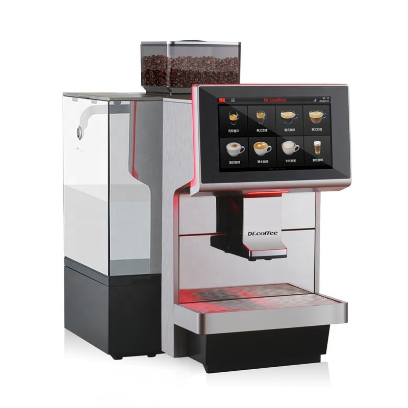 Dr. Coffee M12 Silver Automatic Espresso Coffee Machine Office