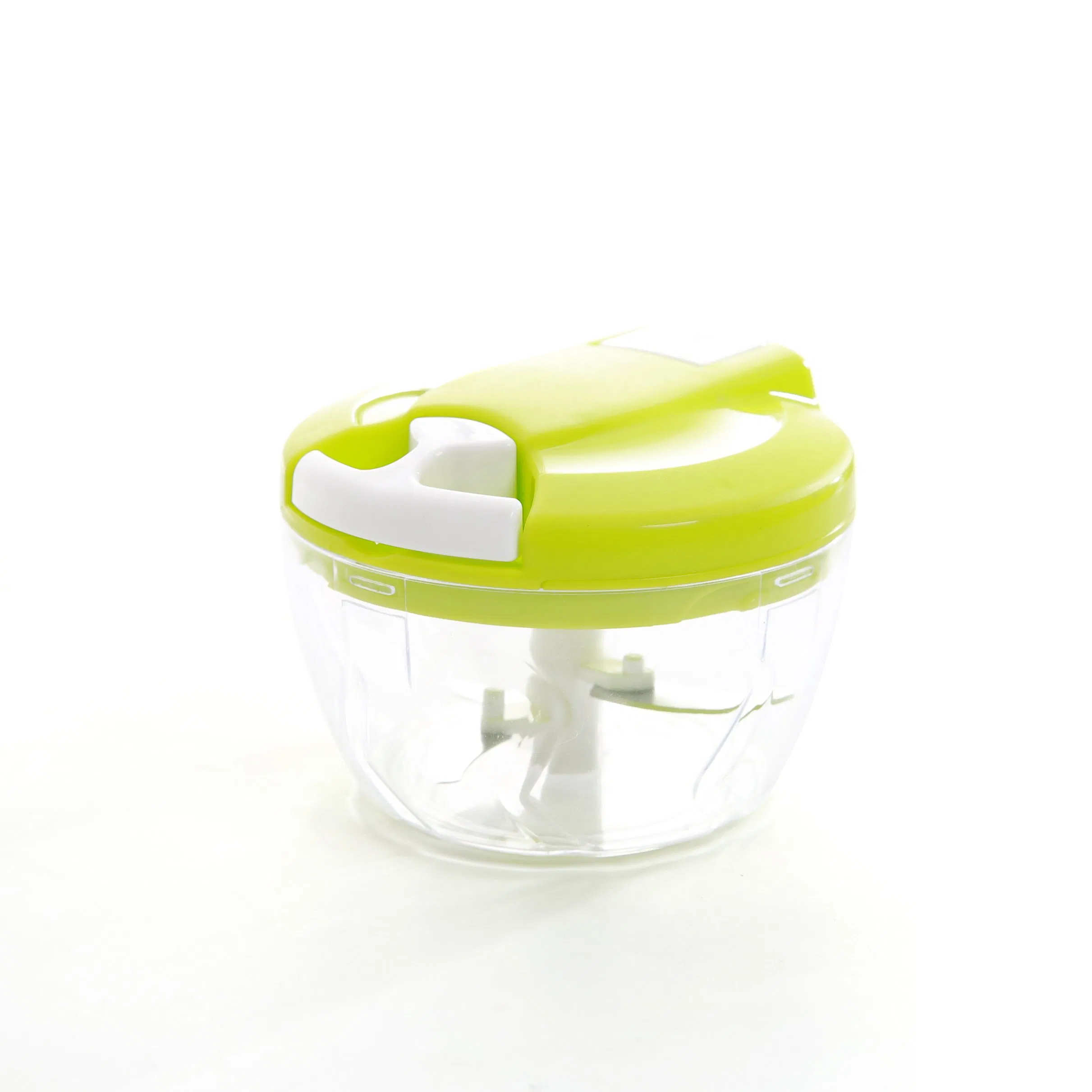 Small Size 520ml Tri-Blade Manual Quick Pull Chopper with Condiment Hole 